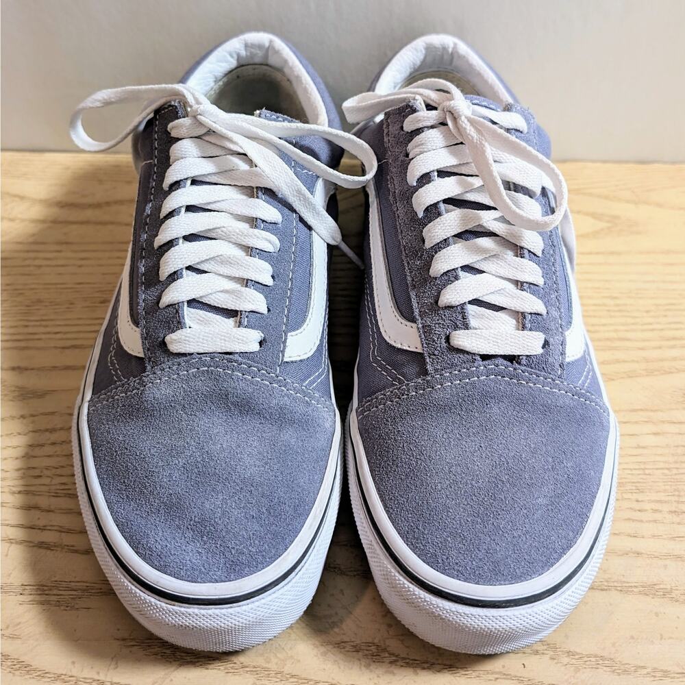 VANS OLD SKOOL Skate Suede Blue Granite True White Size 7.5 Men 9 Women 40 EU